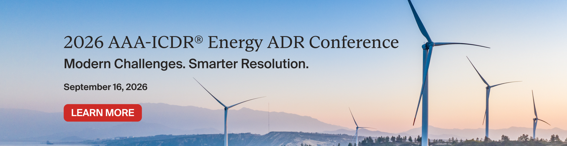 2026 AAA-ICDR® Energy ADR Conference | September 16, 2026